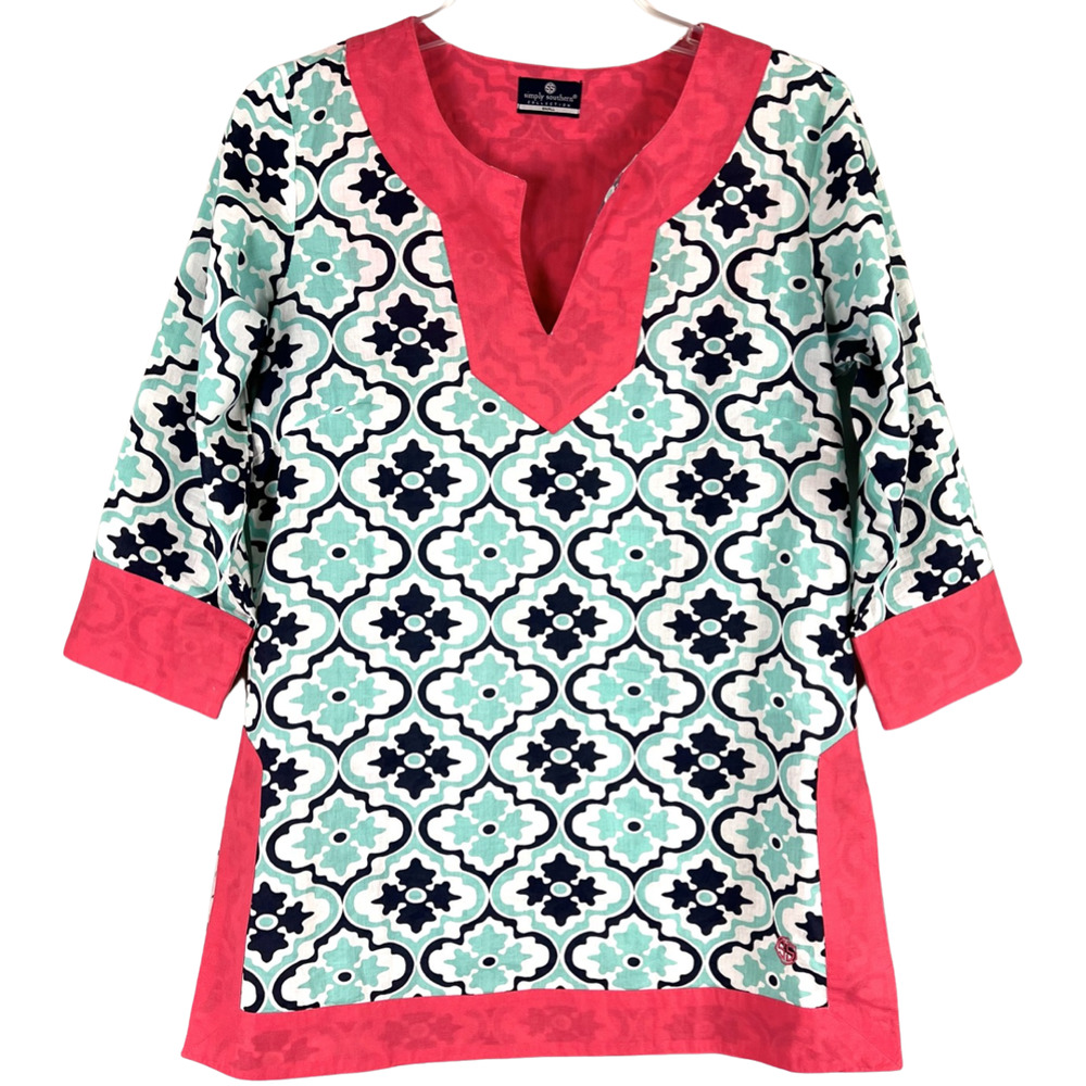 Simply Southern Tunic Top or Beach Coverup Size S
